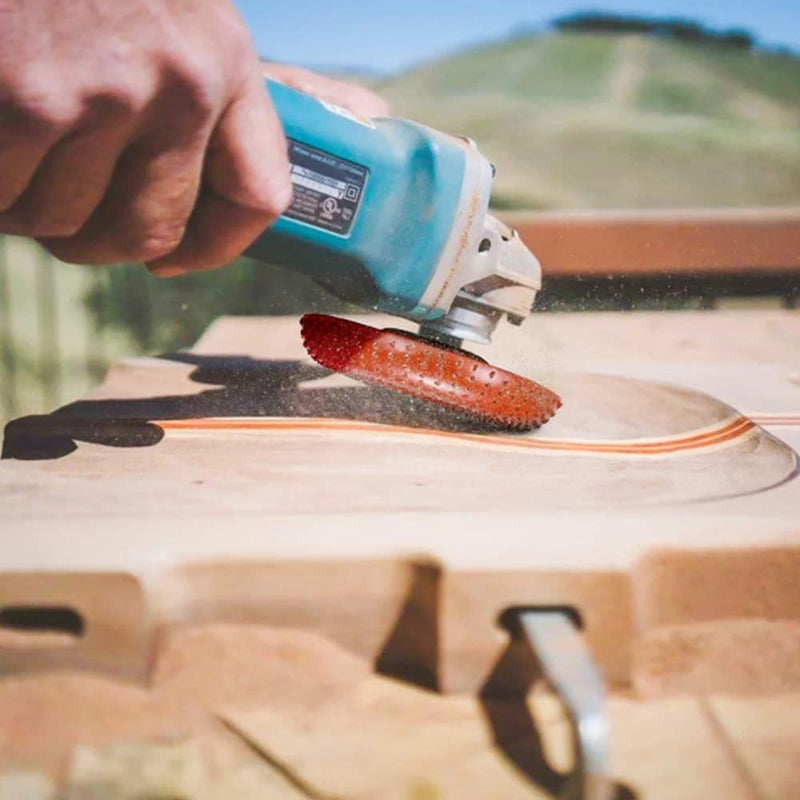  [AUSTRALIA] - Grinding Wheel 4 inch Wood Forming Wheel for polishing Wood Forming Discs with a 5/8" Angle Grinder(Rose Gold) Rose gold