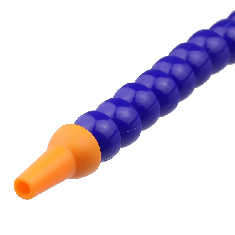 TOPPROS Pack of 10 Round Nozzle 1/8 BSPT Plastic Flexible Oil Coolant Pipe Hose Blue Orange - LeoForward Australia