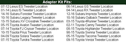 Speaker Adapters For Tweeters Fits Lexus, Subaru, And - 1.75" cutout - SAK009_175-1 Pair - LeoForward Australia