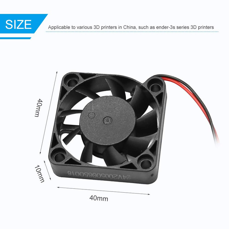  [AUSTRALIA] - Cooling Fan 4010 Blower 40x40x10MM 24V DC and 24V Circle Fan for 3D Printer Parts Ender 3/Ender 3 Pro