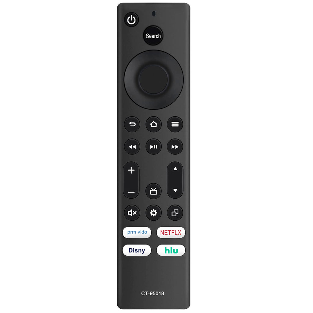  [AUSTRALIA] - CT-95018 Replaced IR Remote Control Supports for Toshiba TV 4K UHD Smart LED HDTV with P-Video Netflix Dis-ney and Hulu APP Button Key