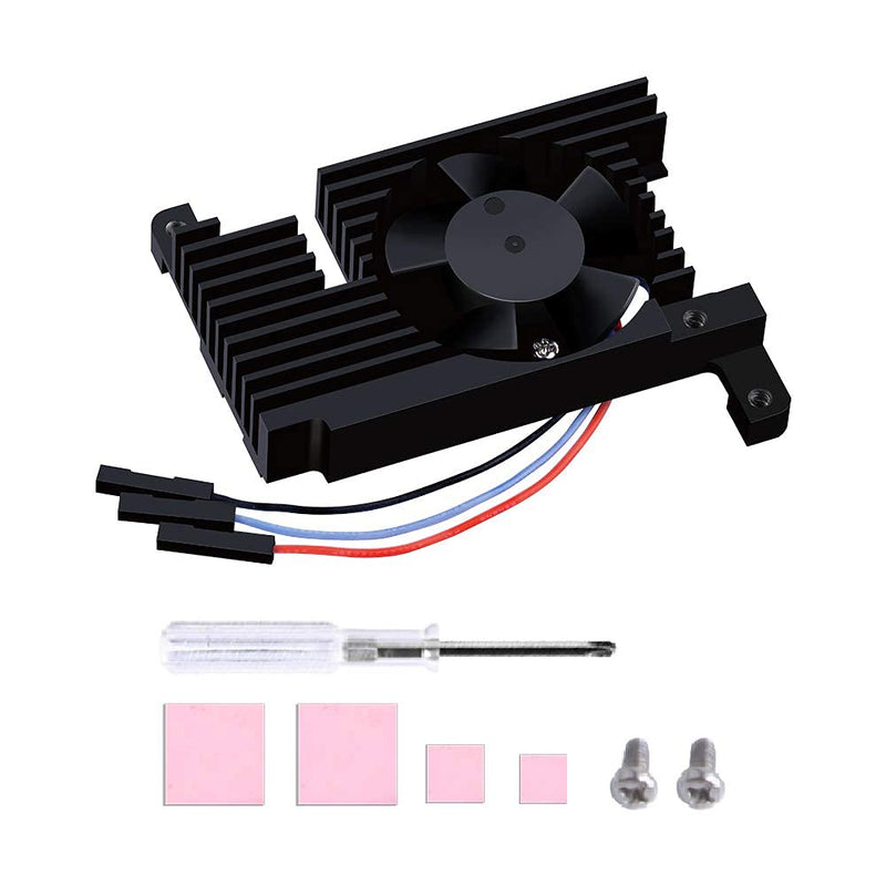  [AUSTRALIA] - GeeekPi Raspberry Pi 4 Armor Lite Heatsink with PWM Fan, Raspberry Pi Aluminum Heatsink Cooling Kit for Raspberry Pi 4 Model B for Pi 4B