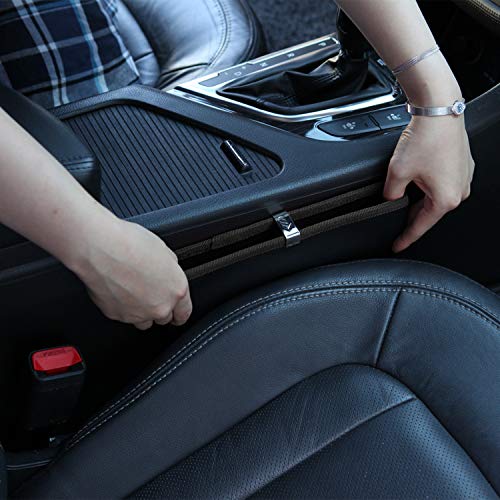  [AUSTRALIA] - KMMOTORS Ultra Slim Side Pocket Black,Car Seat Side Organizer,Car Pockets 1