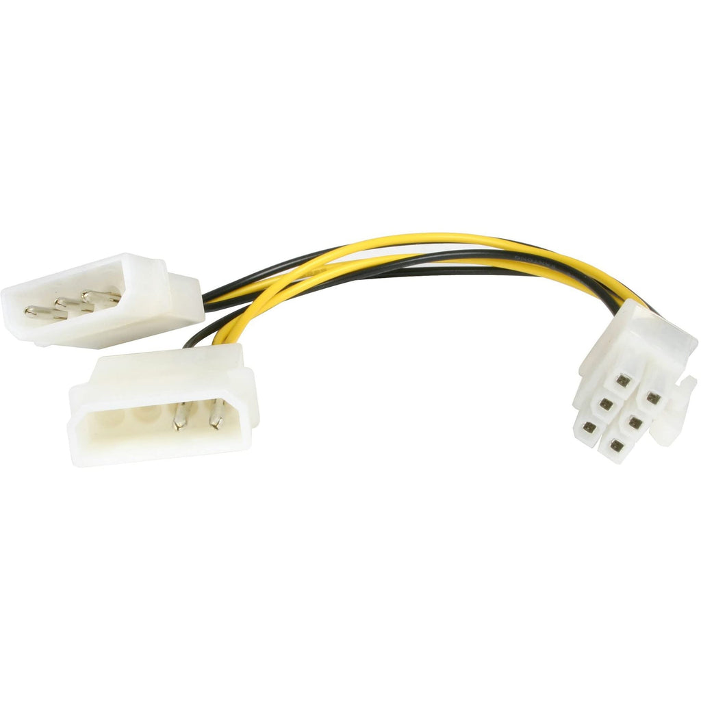  [AUSTRALIA] - StarTech.com 6in LP4 to 6 Pin PCI Express Video Card Power Cable Adapter - Power adapter - 4 pin internal power (M) to 6 pin PCIe power (M) - 6 in - LP4PCIEXADAP