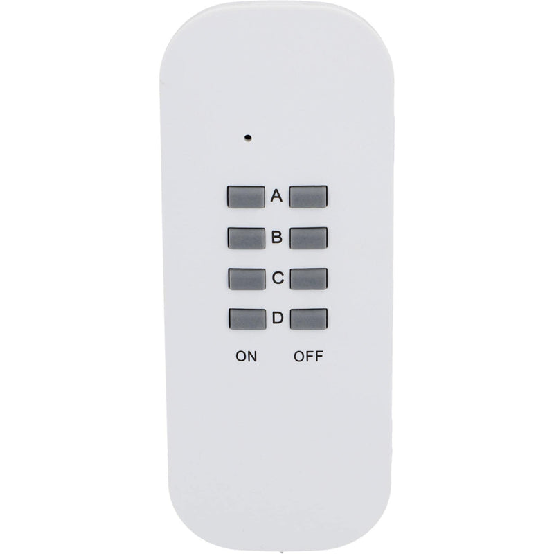  [AUSTRALIA] - Unitec 48110 radio remote switch set with self-learning function, radio socket set, 3 sockets + 1 remote control, white