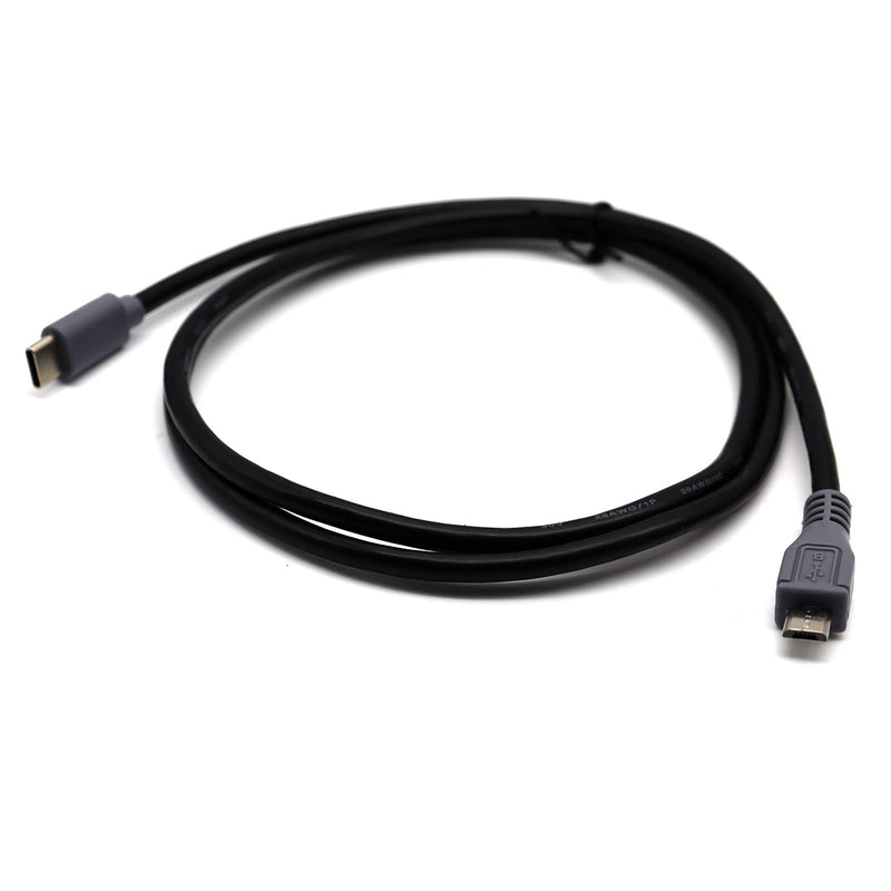  [AUSTRALIA] - MOTONG USB C to Micro 5 Pin Cable, Micro USB 5 Pin to Type C Male to Male OTG Cable Cord for Laptop/Tablet(1M)