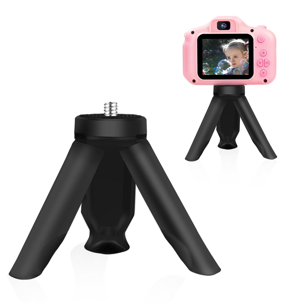  [AUSTRALIA] - PROGRACE Mini Tripod for Kids Waterproof Camera Dual Selfie Kids Digital Camera Flexible Tripod Action Camera Grip Stability Lightweight Tripod