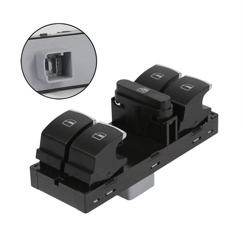 Master Driver Power Window Switch 5ND959857 1K4959857B 5K4959857 Front LH Compatible with VW Volkswagen CC Golf Jetta Passat Tiguan 2005 2006 2007 2008 2009 2010 2011 2012 2013 /DOICOO - LeoForward Australia