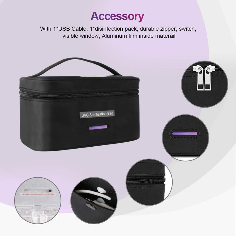  [AUSTRALIA] - UVILIZER Bag - UV Light Sanitizer & Ultraviolet Sterilizer Box (Portable UV-C Cleaner for Home, Car, Travel | UVC LED Disinfection Lamp for Phone, Keys, Baby Items | Kill Germs, Bacteria, Virus | USA)