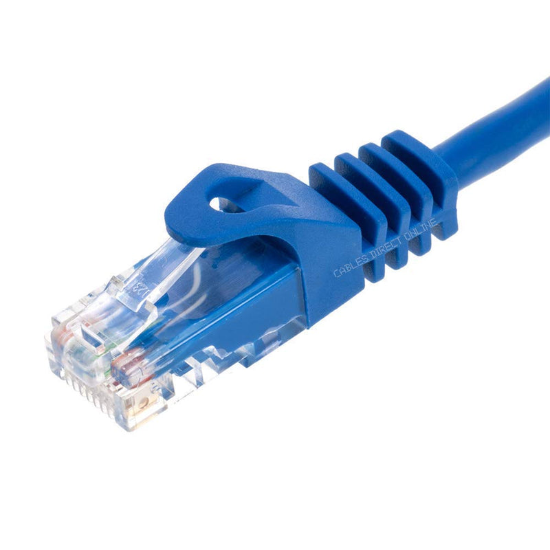 Cables Direct Online Snagless Cat6 Ethernet Network Patch Cable Blue 100 Feet 100ft - LeoForward Australia