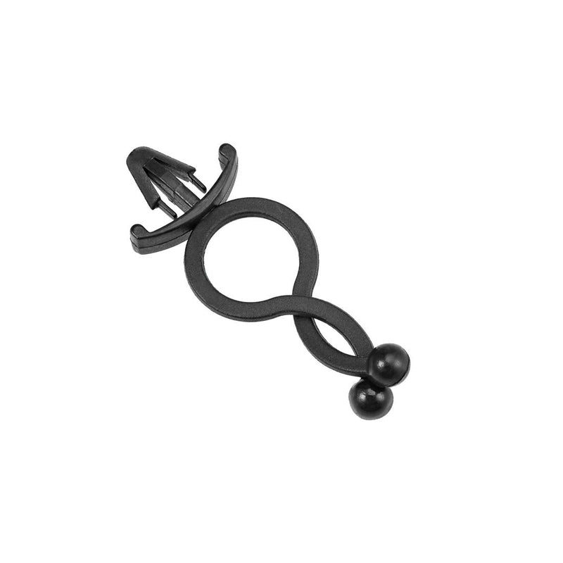  [AUSTRALIA] - uxcell Twist Lock Cable Wire Ties Nylon U Shape Save Place 10mm Dia Black 100pcs