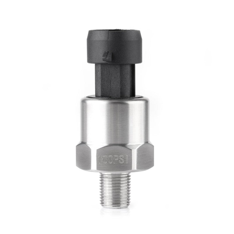  [AUSTRALIA] - Pressure Transducer Sender Sensor for Oil Fuel Air Water,1/8"NPT Thread Stainless Steel (100 PSI) 100 PSI