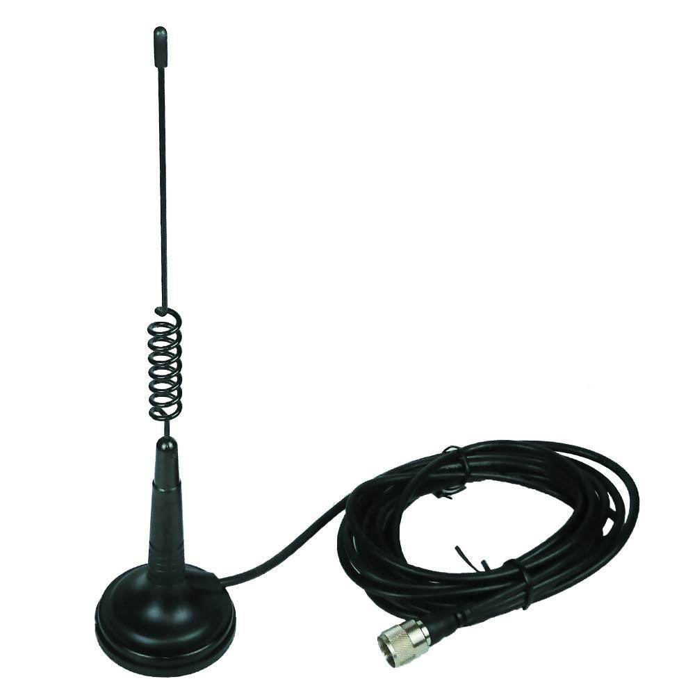  [AUSTRALIA] - UngSung CB Magnetic Antenna 27 Mhz (26-28 Mhz) 12 inches with Heavy Duty Magnet Mount Base prewired 14ft RG 58/U Coax Cable PL-259 Plug for Mobile Car Vehicle CB Radio Antenna