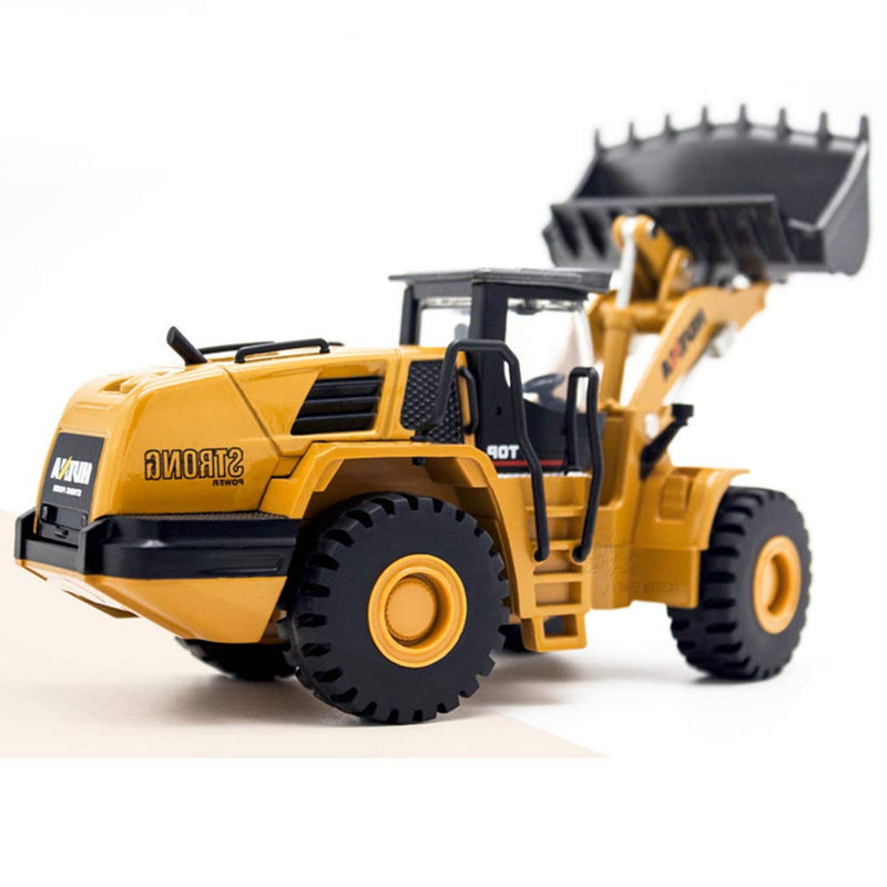  [AUSTRALIA] - Ailejia 1/50 Scale Diecast Articulated Mechanical Loader Bulldozer Alloy Models Construction Vehicle s Model Engineering Car Toy Mechanical Loader boy Gift (Mechanical Loader)