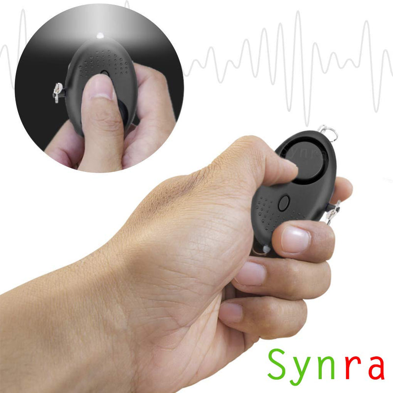 Synra Personal Alarm with Keychain, Clear, Loud Sound Brings Help, Easy, Quick Pull-Pin for Elderly and Kids, Small Light-weight Security and Flashlight for Joggers, Handbag, Must have For Emergencies - LeoForward Australia