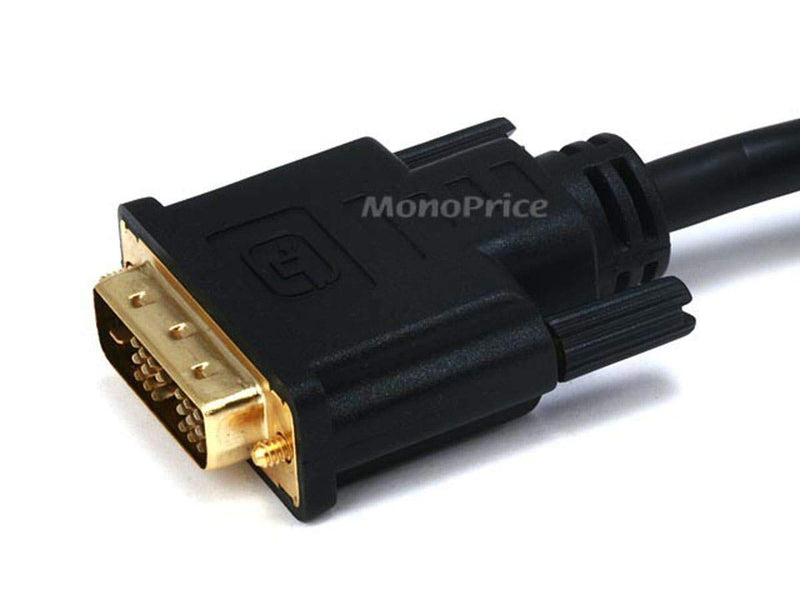  [AUSTRALIA] - Monoprice 6ft 28AWG High Speed HDMI to DVI Adapter Cable w / Ferrite Cores - Black 6 Feet