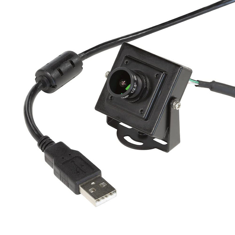  [AUSTRALIA] - Arducam 1080P Low Light WDR USB Camera Module with Metal Case, 2MP 1/2.8” CMOS IMX291 120 Degree Wide Angle Mini UVC Webcam Board with Microphone, 3.3ft/1m Cable for Windows Linux Mac OS