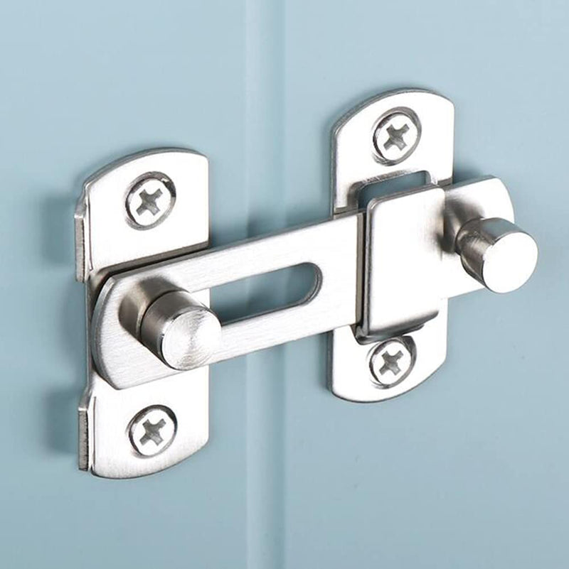  [AUSTRALIA] - Stainless Steel Door Lock flip Lock, Door Frame Latch, Bathroom Cabinet Lock, Sliding Screen Door Lock (Small) Small