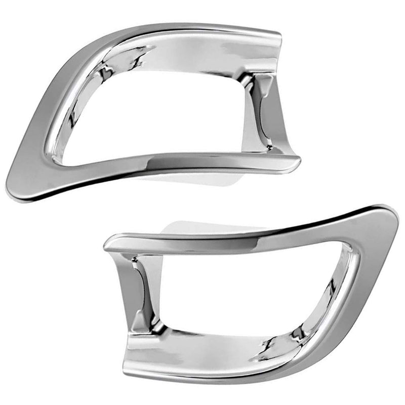  [AUSTRALIA] - 2 Pcs Chrome Plated ABS Rear Bumper Fog Light Lamp Cover Trim Fit for Toyota Highlander 2014 2015 2016 2017 2018