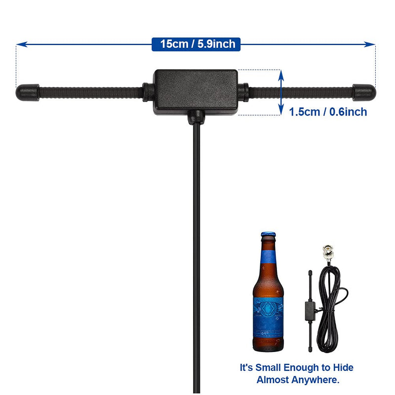 Bingfu VHF UHF Car Truck Police Scanner Adhesive Mount Antenna Vehicle Ham Radio Amateur Radio Mobile Scanner BNC Male Dipole Antenna Compatible with Uniden Bearcat Whistler Radio Shack Radio Scanner - LeoForward Australia