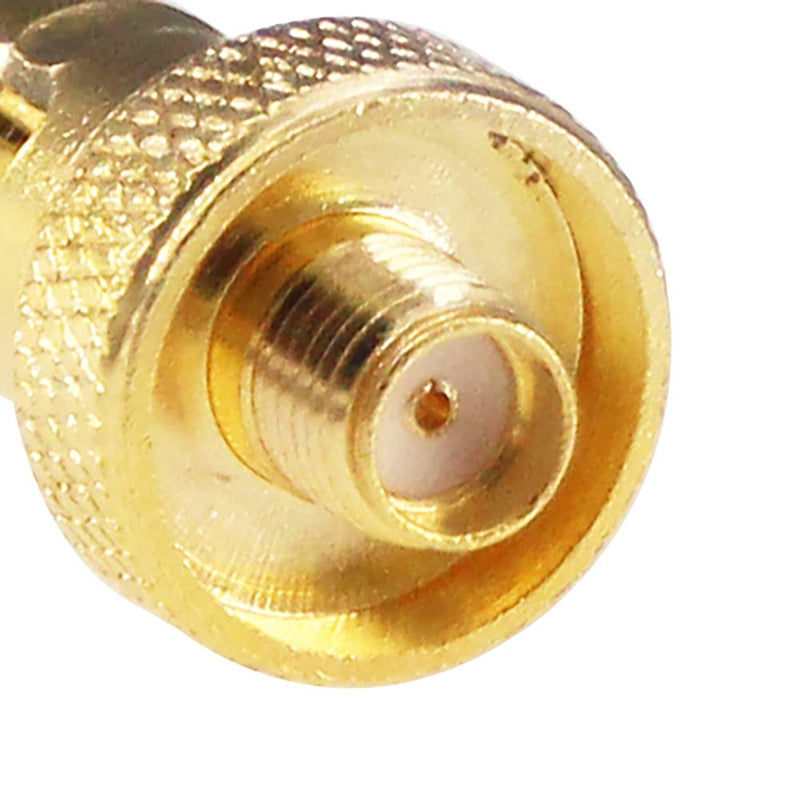  [AUSTRALIA] - RFaha 5pcs SMA Female to SMA Female RF Coax Adapter SMA to BNC Gold Plated Coaxial Connector(F43-5)