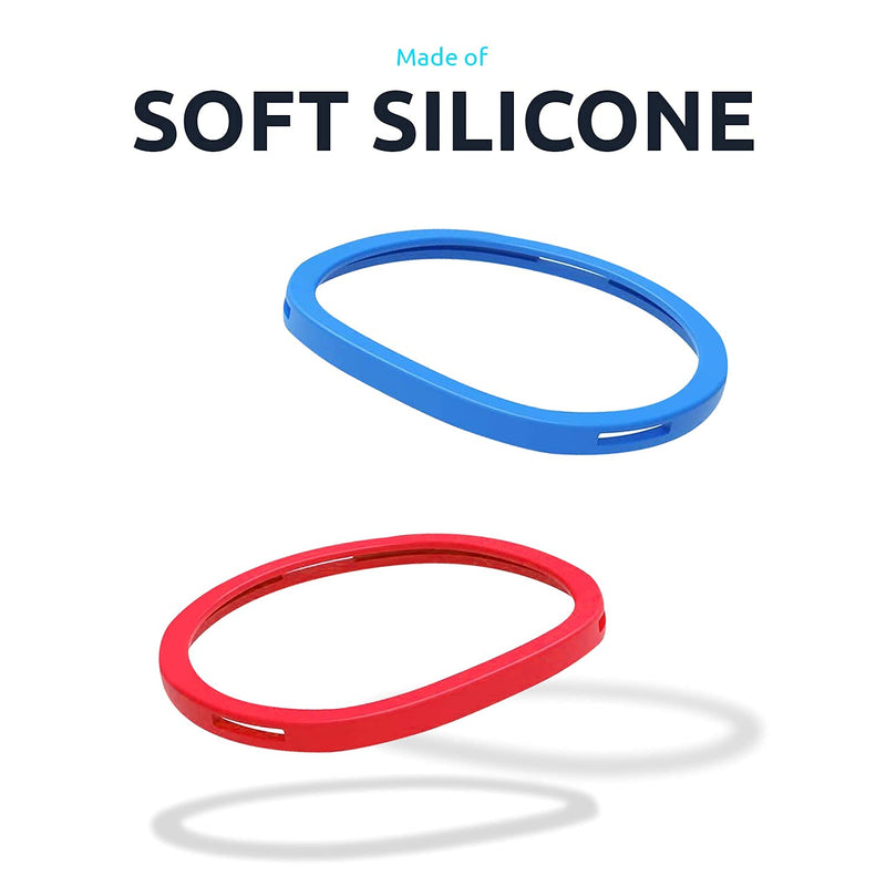  [AUSTRALIA] - Olixar Lens Protectors for Oculus Quest 2 VR Headset - Prevent your Glasses from Scratching your Oculus Quest 2 Lenses - 3 Sizes Included, Use your Favourite Pair - Red & Blue