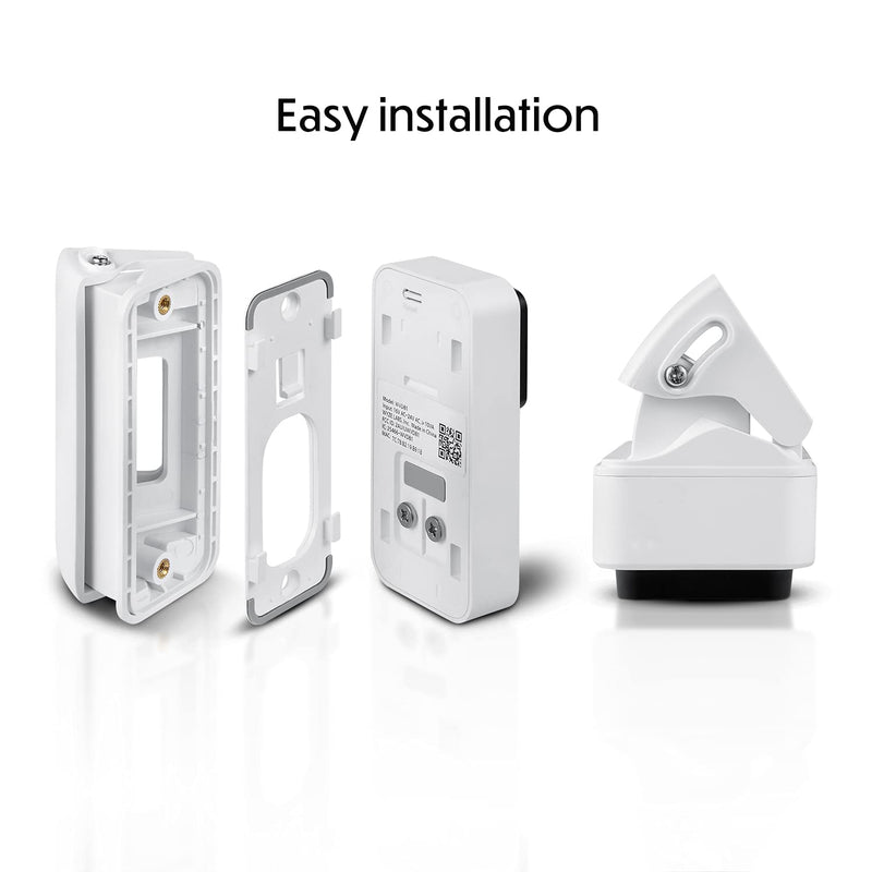  [AUSTRALIA] - Wasserstein Horizontal Adjustable Angle Mount and Wall Plate Compatible with Wyze Video Doorbell - 35° to 55° Adjustment