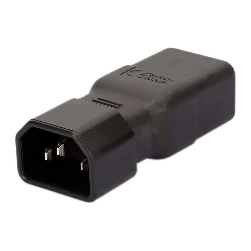  [AUSTRALIA] - Dracaena PDU UPS Power IEC Male C14 to Female C19 Adapter IEC Connector New (2 pcs/Pack)