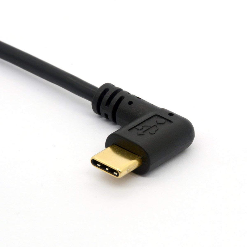  [AUSTRALIA] - Angle USB Type C to Micro USB Cable, 90 Degree USB-C Male to Micro-B Male Adapter Converter for MacBook Pro, Laptop, Android Devices(Only for Charging)(TypeC to Mini)
