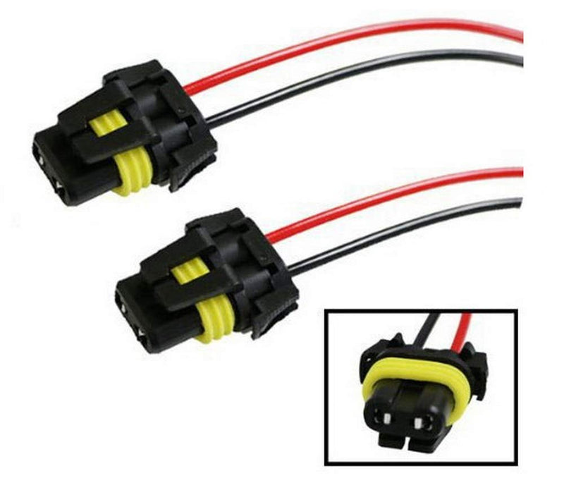  [AUSTRALIA] - iJDMTOY (2) 900-Series 9005 9006 Female Adapter Wiring Harness Sockets Wire Compatible With Headlights Fog Lights