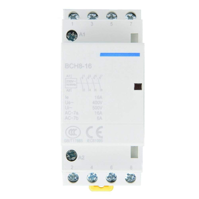  [AUSTRALIA] - 16A AC Contactor Household 4P 4NO 220V 230V AC DIN Rail Mounting