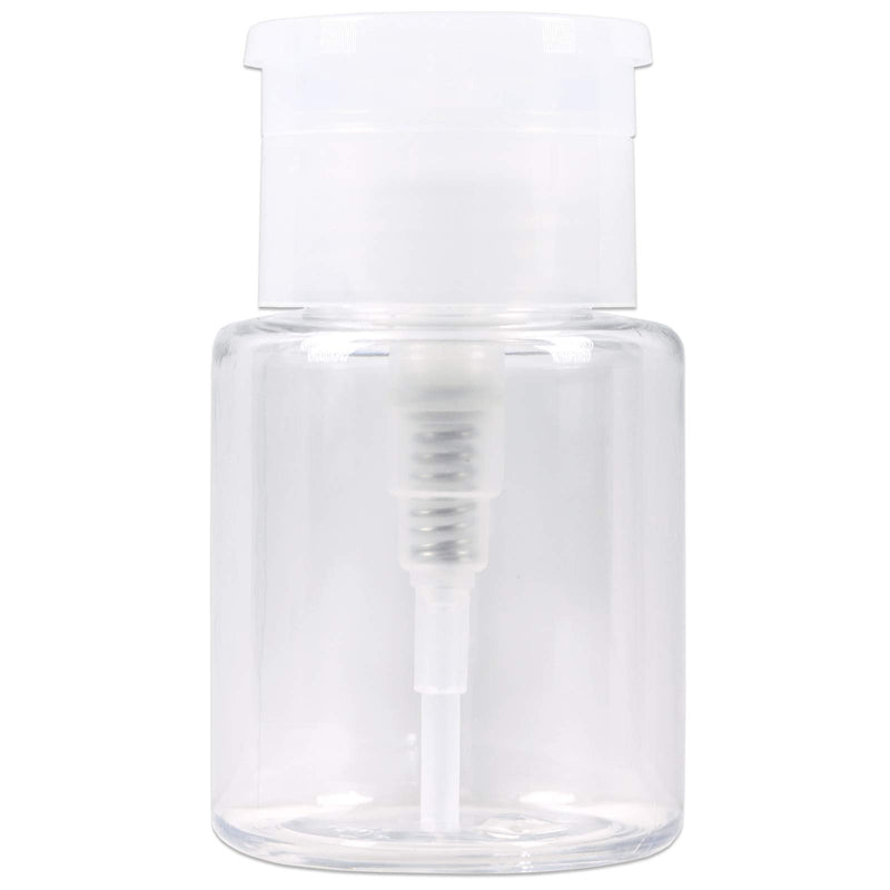PANA Professional 3.3 oz. Clear No-Labeled Push Down Liquid Pumping Dispenser Empty Bottle - LeoForward Australia