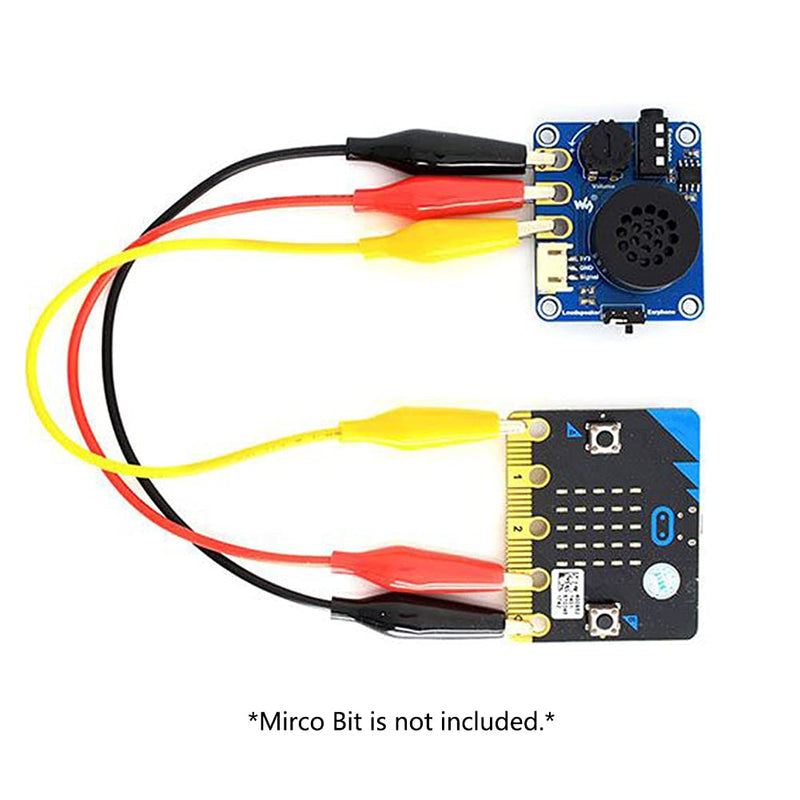  [AUSTRALIA] - Stemedu Speaker Expansion Module for Micro:bit microbit, as a Music Player, Sound Volume Adjustment,for Arduino 3.3V 5V(Pack of 2sets)