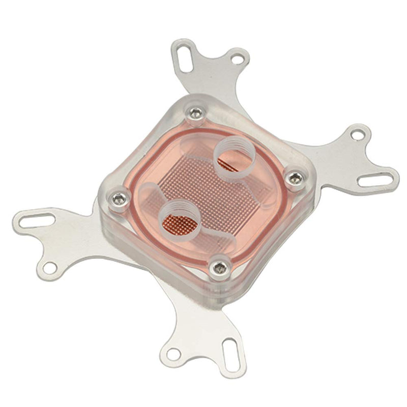  [AUSTRALIA] - BXQINLENX Professional Universal CPU Water Cooling Block for Intel/AMD Water Cool System Computer Clear (Transparent)