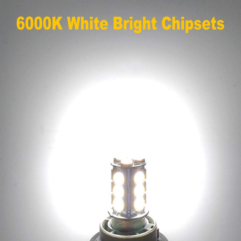 GIVEDOUA 1157 LED Car Bulb , BAY15D 7528 2057 2357 LED Replacement Light Bulbs for 12V RV Car Camper Trailer Brake Lights, Super Bright 5050 18-SMD 6000K White,（10pcs） - LeoForward Australia