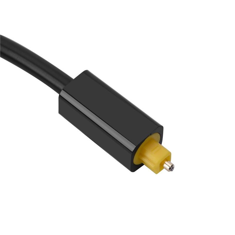 Zerone Dual Port Toslink Digital Optical Audio Splitter Adapter Audio Cable Fiber Optic Audio Cable 1 in 2 Out(Black) Product Name Black - LeoForward Australia