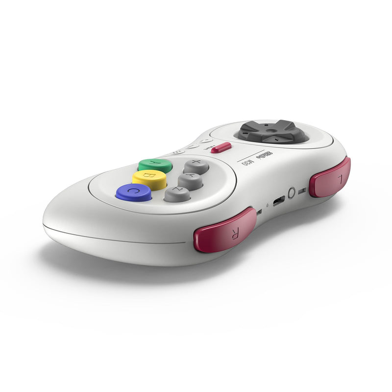  [AUSTRALIA] - 8Bitdo M30 Bluetooth Controller for Switch, Windows and Android, 6-Button Layout for SEGA’s Classic Games (White) White