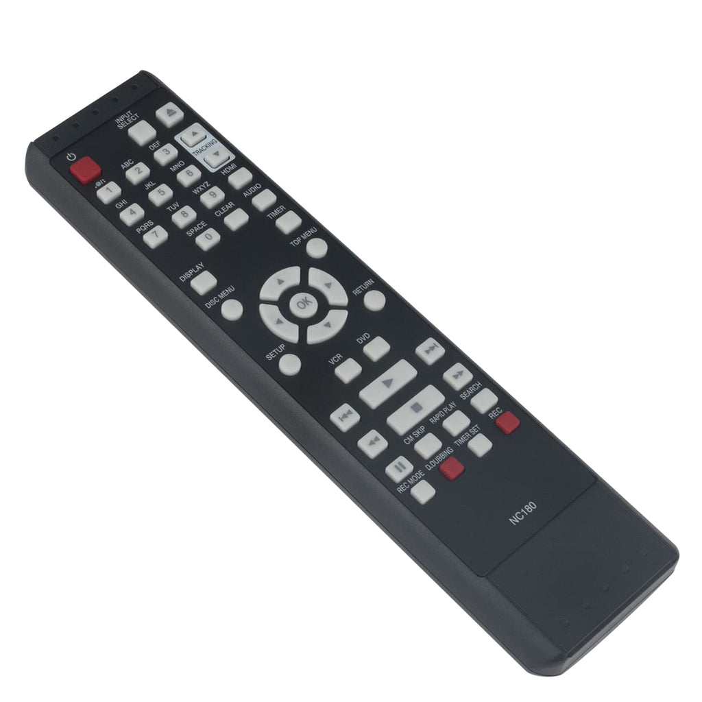  [AUSTRALIA] - NC180 Remote Control Replacement - WINFLIKE NC180UH DVDR VCR Combo Remote Control Replaced fit for Funai DVD Recorder ZV427FX4A ZV427FX4 ZV427FX4 A Remote Controller