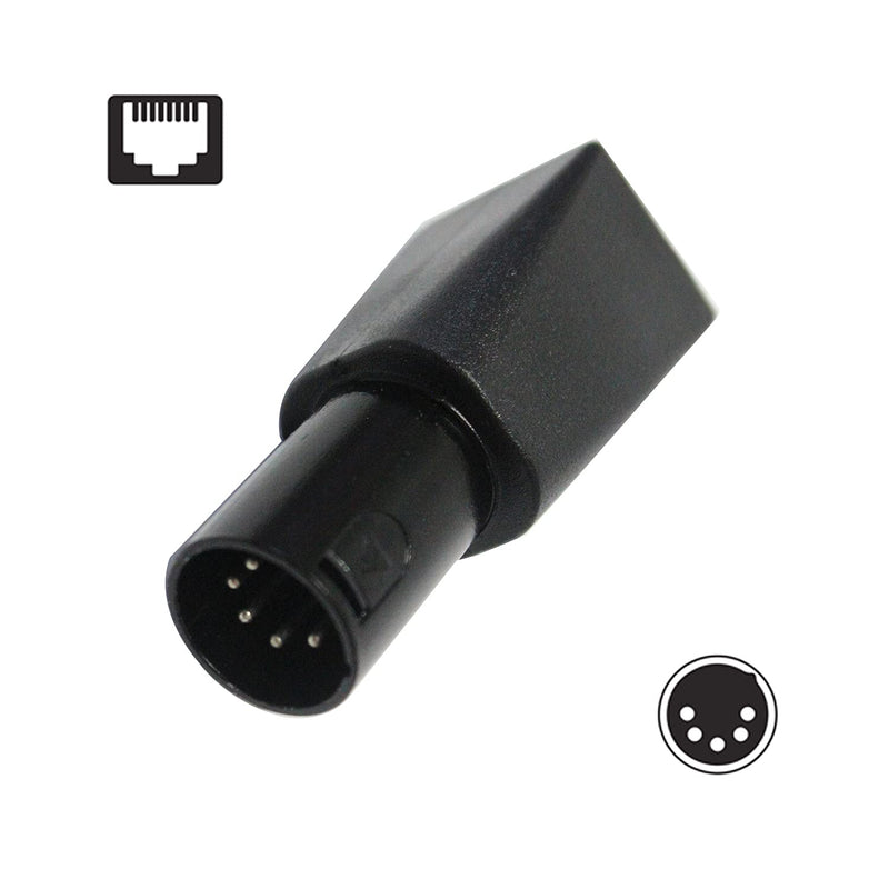  [AUSTRALIA] - Toronce DMX to RJ45 Connector RJ45 Ethernet to 5 Pin XLR DMX Female & Male Adapter Sets （5PIN_1Pair） 5PIN_1 Pair