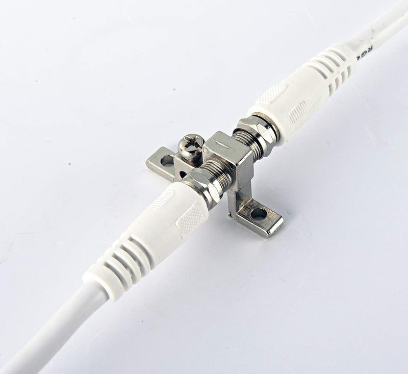 PBD RG6 Coaxial Cable with F-Male Connectors & Female to Female F-Type Coaxial Cable Extension - Grip Caps - 40FT - LeoForward Australia