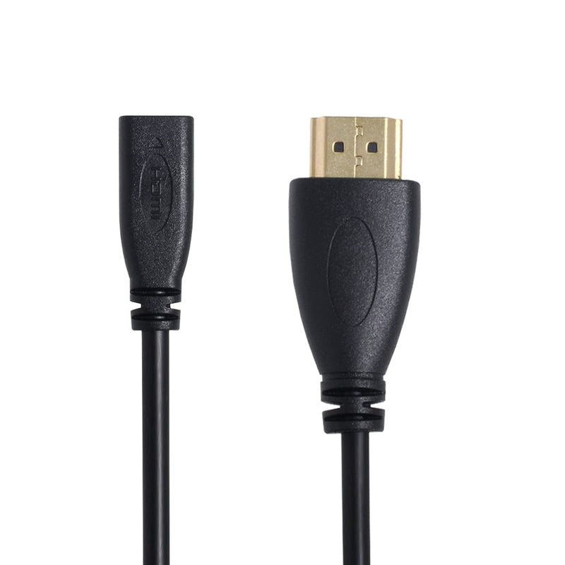  [AUSTRALIA] - Cablecc 20cm Micro HDMI Socket Female to HDMI Male Adapter Cable for Tablet & Cell Phone