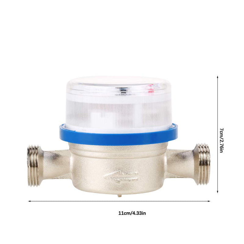 Water Fow Meter, Read of Cubic Cold Water Meter, Single Water Flow Meter, Dry Table Measuring Tools Suitable for Garden and Home - LeoForward Australia