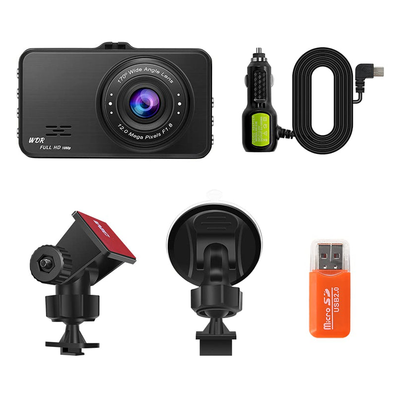  [AUSTRALIA] - Dash Cam for Cars 1080P FHD Dash Camera 2021 Upgraded Version 3 Inch Driving Recorder Dashboard Camera with 170 Degree Wide Angle Super Night Vision WDR G-Sensor Loop Recording