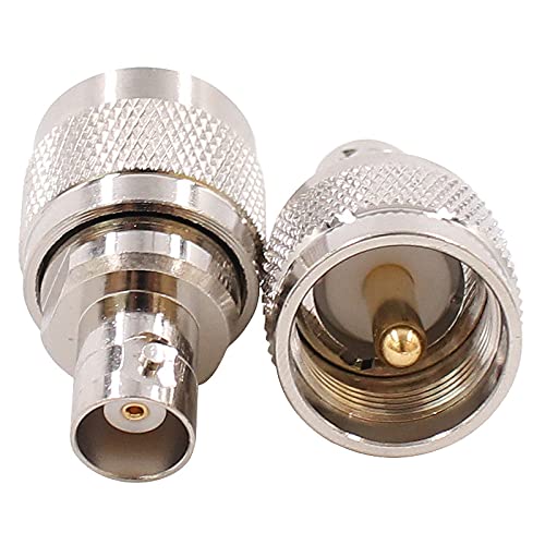  [AUSTRALIA] - BNC Female to SO239 Male Adapter 4pcs RF Coaxial Coax Connector PL-259 PL259 Cable