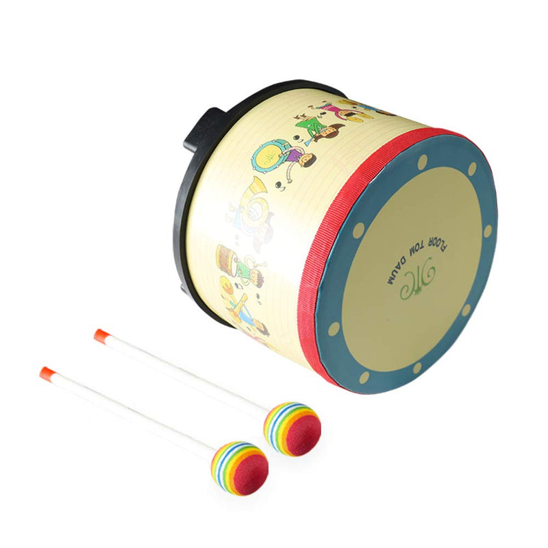 Floor Tom Drum 8 inch Gathering Club Carnival Colorful Percussion Instrument with 2 Mallets Music Drum for Child Special Christmas Birthday Gift. (8 inch) - LeoForward Australia