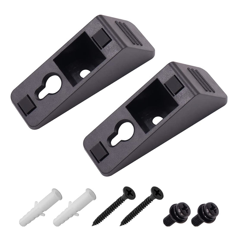  [AUSTRALIA] - 1 Pair of Black Wall Mount Soundbar Brackets Part A1997784A A-1997-784-A with Screw Accessories for Sony HT-CT770 HTCT770 SA-CT770 HT-CT370 HTCT370 SACT370 SA-CT370 Sound Bar Speaker Mounting Bracket