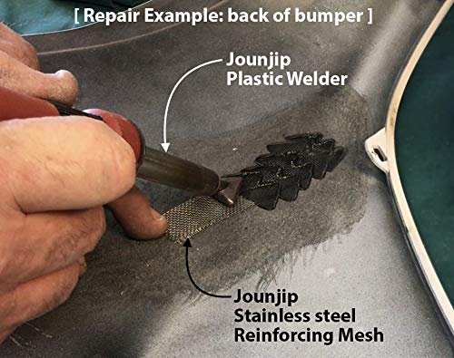  [AUSTRALIA] - Jounjip Reinforcing Stainless Steel Mesh for Bumper Kayak Thermoplastic Repairs - Use with Plastic Welding Kit