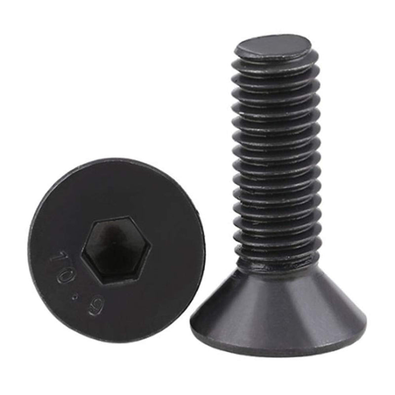  [AUSTRALIA] - M8-1.25 x 20mm Flat Head Socket Cap Screws Countersunk Bolts, Alloy Steel Grade 10.9, Fully Threaded, Allen Socket Drive, 25 PCS M8 x 20mm (25 PCS)