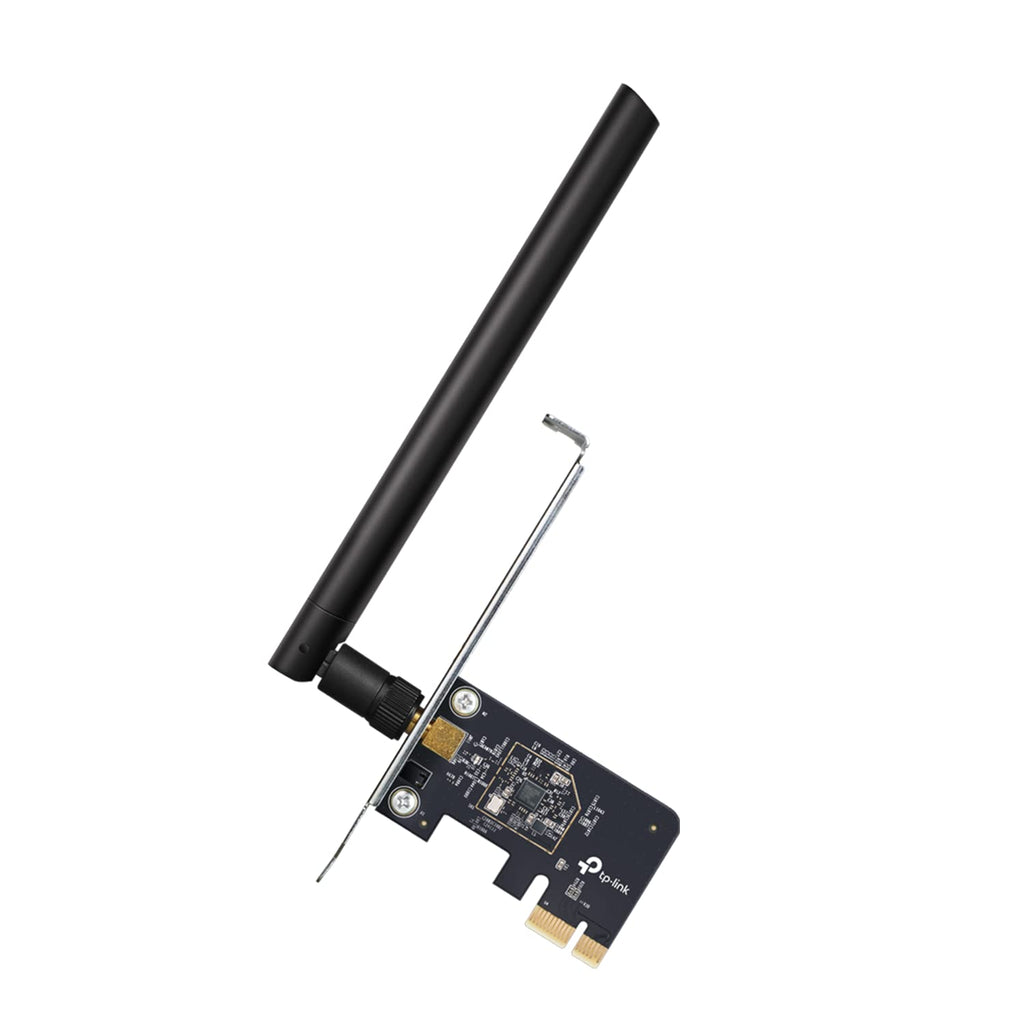  [AUSTRALIA] - TP-Link PCIe WiFi Card AC600 for Desktop PC, Dual Band Wireless Internal Network Card(Archer T2E) High-Gain Antenna, MU-MIMO, WPA3, Low Profile, Supports Windows 10