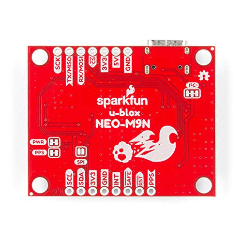  [AUSTRALIA] - SparkFun GPS Breakout - NEO-M9N, U.FL (Qwiic) High-Quality Breakout No Soldering Required Breadboardable Contains a Rechargeable Backup Battery Allowing a Warm-Start decreasing time-to-First-fix